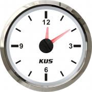 KUS Pactrade Marine Boat Marine Car RV Truck Hour Quartz Clock Gauge Dial 12 Hour 12V/24V